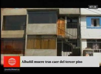 SJL: albañil sin arnés murió al caer del tercer piso de vivienda
