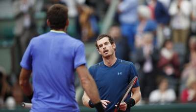 Andy Murray venció en tres sets a Juan Martín del Potro y avanzó en Roland Garros