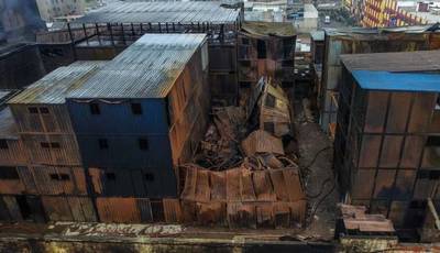 Las Malvinas: así era el contenedor en el que murieron víctimas de incendio