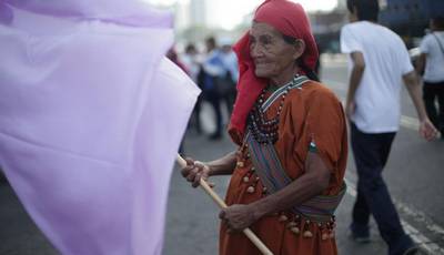 Así se desarrolla la marcha #NiUnaMenos