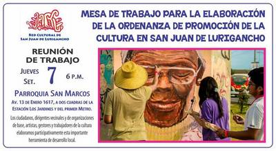 Elaboración de la Ordenanza de Promoción de la Cultura en San Juan de Lurigancho