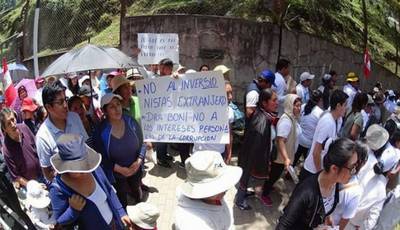 Machu Picchu: vecinos protestaron contra ingreso de nuevo consorcio y se prevé paro