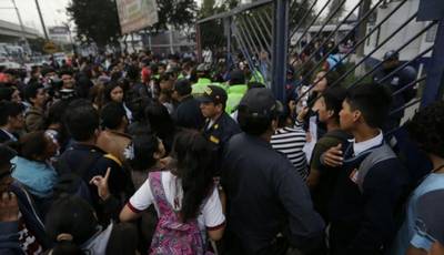 Caos en protesta de empadronadores por falta de pago