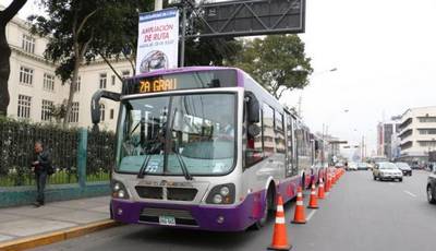 Corredor Morado circulará a fines de noviembre por Av. Brasil