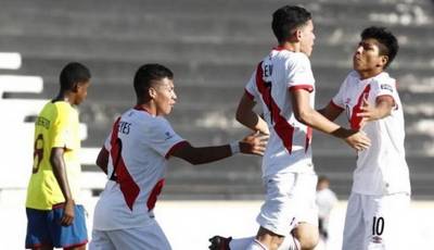 Perú igualó 1-1 ante Ecuador y sigue invicto en el Sudamericano Sub-15