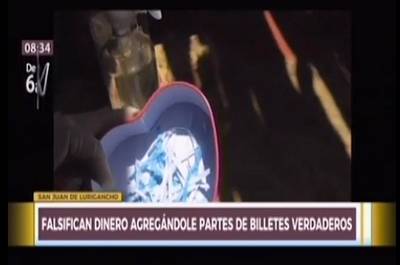 San Juan de Lurigancho: hallan nueva modalidad de estafa con billetes falsos