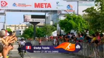 Gladys Tejeda logra la medalla de oro en los Juegos Bolivarianos
