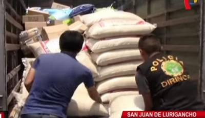 Decomisan productos de primera necesidad adulterados en San Juan de Lurigancho 