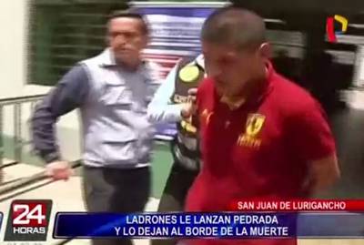 SJL: Capturan a delicuentes que apedrearon en la cabeza a joven