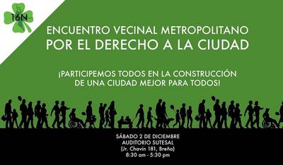 Encuentro Metropolitano por el Derecho a la Ciudad