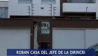 Surco: delincuentes roban en casa de jefe de la Dirincri