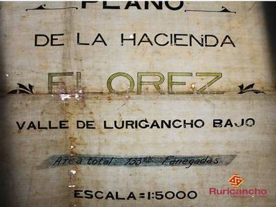 Encuentran plano antiguo de una de las haciendas de San Juan de Lurigancho