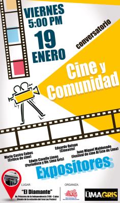 Conversatorio sobre CINE Y COMUNIDAD en San Juan de Lurigancho