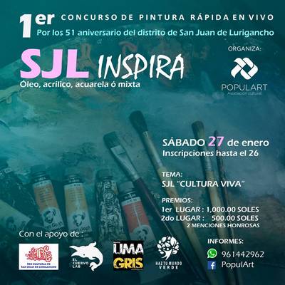 I Concurso de pintura rápida en San Juan de Lurigancho