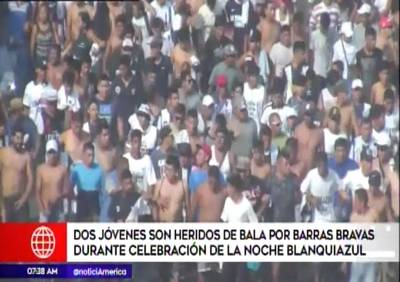 Alianza Lima: balearon a 2 jóvenes durante Noche Blanquiazul