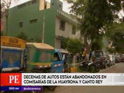 SJL: decenas de autos están abandonados en las comisarías del distrito