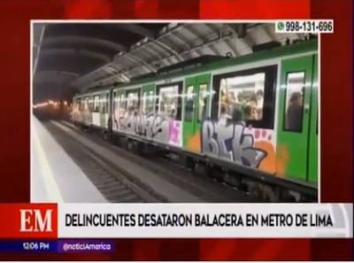 Cámaras de seguridad captan a responsables de actos vandálicos en estación Pirámide del Sol