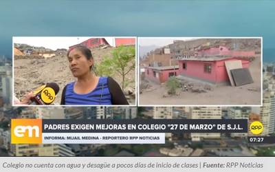 Más de 200 niños de San Juan de Lurigancho estudian en aulas prefabricadas desde el 2010