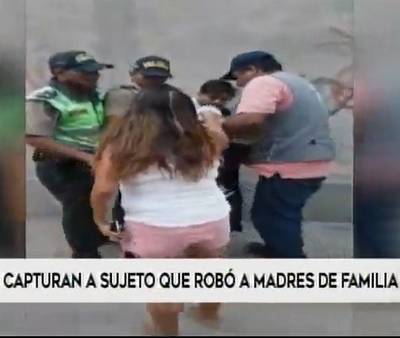 Capturan a sujeto que robó más de S/ 2 mil a madres de familia