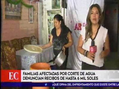 SJL: afectados por corte de agua denuncian cobros excesivos en recibos