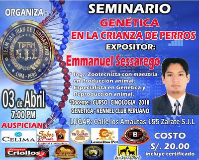 Seminario: ´Genética en la crianza de perros´en Zárate