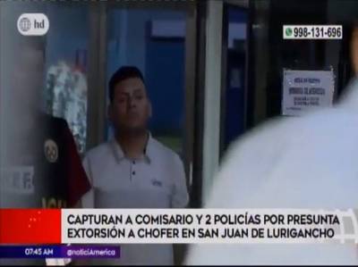 Capturan a comisario acusado de extorsionar a chofer