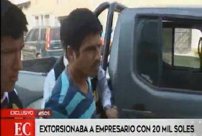 SJL: capturan a sujeto que extorsionaba a su exjefe con S/ 20 mil