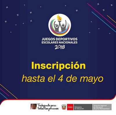 Juegos Nacionales Deportivos Escolares 2018