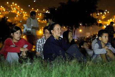 Cine Francés cautivo a vecinos de Huáscar y Montenegro