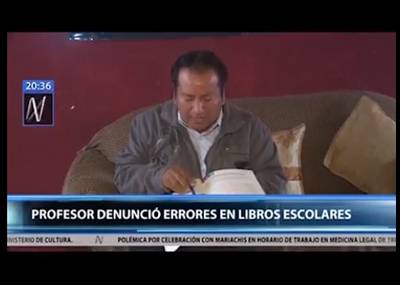 Despiden a maestro de San Juan de Lurigancho que denunció errores en libros educativos