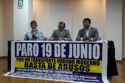 Anuncian paro de buses, coasters y combis en Lima y Callao