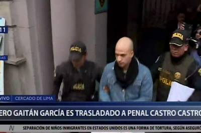 Piero Gaitán García fue trasladado al penal Castro Castro