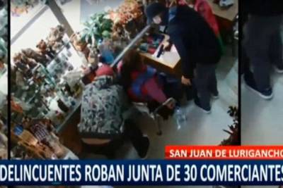 Delincuentes roban dinero de la 'junta' de unos 30 comerciantes en SJL