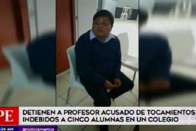 Detienen a profesor acusado de tocamientos indebidos a cinco alumnas en San Juan de Lurigancho