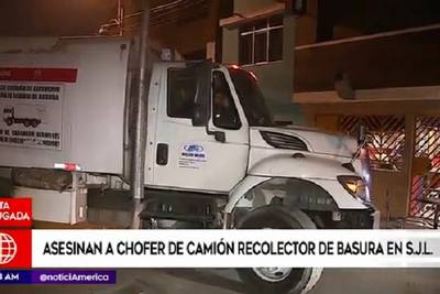 SJL: asesinan de un disparo a conductor de camión recolector de basura