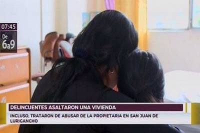 SJL: delincuentes asaltan vivienda e intentan abusar sexualmente de propietaria