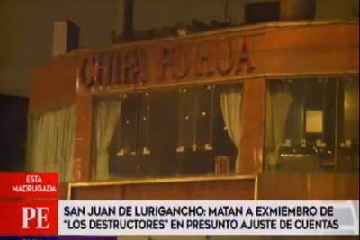 SJL: sicario asesina de un balazo a hombre delante de su pareja en chifa