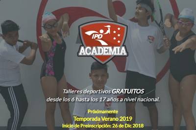 Talleres deportivos gratuitos en el IPD Canto Grande