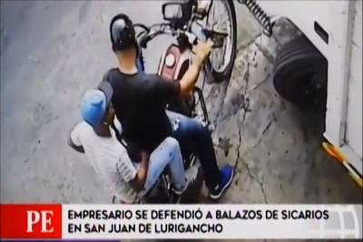 Empresario se defendió a balazos de presuntos sicarios en San Juan de Lurigancho