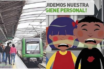 Metro de Lima promueve campaña para mantener la buena higiene en usuarios