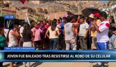 Delincuentes balean a trabajador para robarle su celular