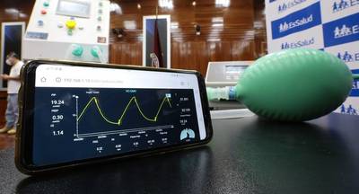 UNI y EsSalud presentan ventilador de alta gama para asistir a pacientes COVID-19