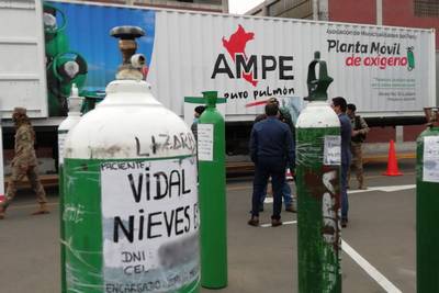 Planta de oxígeno móvil de AMPE llegará a SJL este viernes 7 y sábado 8 de Agosto