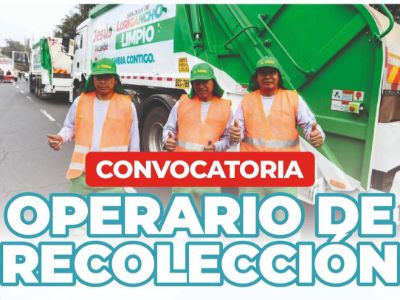 Municipalidad de SJL lanza convocatoria urgente para operarios de limpieza
